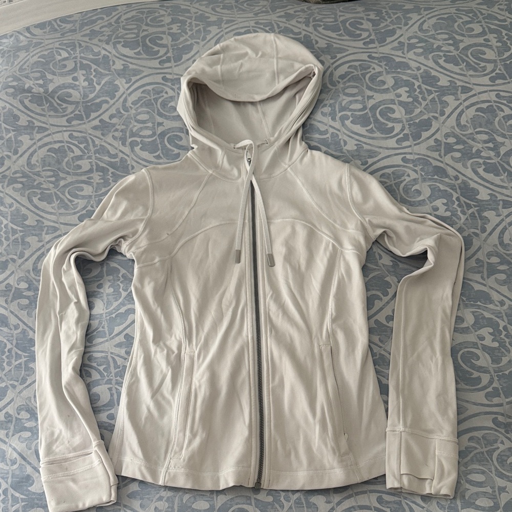 Lululemon Athletica nulu White Zip-Up Jacket